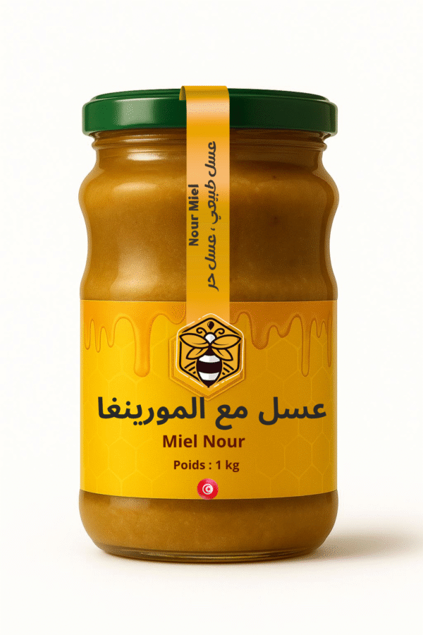 عسل مع المورينغا
